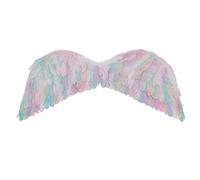 CFTGIW Ailes d'ange Colorées en Plumes avec Sangles élastiques pour Fête d'anniversaire, Nouvel an, Halloween, Cosplay, Spectacle sur Scène, Peau Fine, Dodue et Lisse en Matériau de qualité (L)
