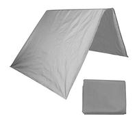 CFTGIW Auvent Pare- en Taffetas de Polyester 190T pour Jardin Extérieur, Cour, Patio 132 X 226 CmTissu en Polyester Bleu et Bloc et Dedans Adopte Une Haute qualité. avec des Boucles Qui Soient (Grey)