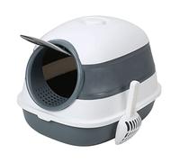 CFTGIW Bac à Litière pour Chat Entièrement fermé, Résistant aux éclaboussures, sans Odeur, à Capuchon, avec Couvercle pour Chats et Chatons, Le Matériau TPE Cat Premium Est adopté en Caoutchouc