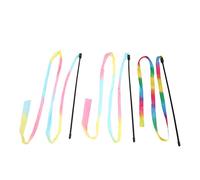 CFTGIW Baguette de Chat en Ruban coloré, Soulagement de l'ennui, Jouet Interactif Amusant pour Chatons, 3 Pièces, Attirez Votre et Votre Esprit