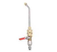 CFTGIW Baguette d'extension de Nettoyeur Haute Pression Incurvée avec Valve/connecteur de 4 Pouces, Tige de Fixation pour Nettoyeur de Gouttière, 30 °, Robuste, Tâches Li, Baguette de Haute (30°)