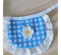 CFTGIW Bandana pour Chien Mignon à la Mode Motif à Carreaux Visage Souriant Petits Chiens Bavoirs pour Bichon Teddy Poméranien Orange et Propre Bon Design Naturel a Le Plaid au Design Unique Est Un