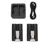 CFTGIW Batterie de Remplacement 6 500 MAh pour Caméra Ring Doorbell 1 2 3 4 et 3 Plus et Caméras avec Double Station de Charge, Indicateurs LED et Plusieurs Protections de sécurité