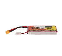 CFTGIW Batterie Lipo 75C Taux de Décharge 4500mAh Capacité 7,4V 2S Lipo XT60 Prise d'alimentation pour Véhicules RC Conception de Décharge et Performances Fournissent Une Batterie 4500mAh Adoptée