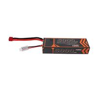 CFTGIW Batterie Lipo Hardcase 7,4 V 5000 MAh 2S 100 C Batterie Lipo RC avec Prise Rouge en Forme de T pour clé Modèle RC RCBatterie 7,4 VBatterie Rigide 5000 MAh 100C