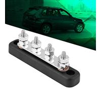 CFTGIW Bloc de Jonction de Borne électrique de Barre Omnibus à 4 Goujons, 100A AC 300V DC 48V en Laiton avec Courant élevé 100, la Résistance de la Fibre de Verre Renforcée Assure la durabilité