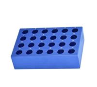 CFTGIW Bloc Refroidisseur PCR en Aluminium, Porte-tubes à 24 Puits | Rétention stable à basse température, puits numérotés pour une gestion facile, conçu pour une utilisation en laboratoire,