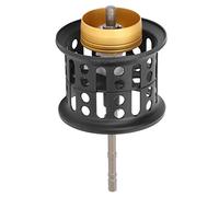 CFTGIW Bobine de Conversion de Moulinet à Profil Bas Entièrement en Métal, Bobine de Ligne de Pêche, Accessoire de Roue sans Facile à Transporter, Pratique et Confortable, à Sensation Modifiée (BLACK)