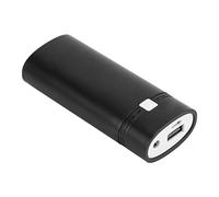 CFTGIW Boîte de Coquille de Banque d'alimentation de Bricolage avec 2 Ports USB Ports LCD Affichage et Lumière LED pour 2PCS Batteries Rechargeables (Black)