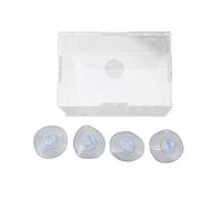 CFTGIW Boîte d'élevage de Poissons Incubateur d'écloserie en Acrylique Haute Transparence avec Ventouses pour Poissons Crevettes Clowns 11x7x8cm / 4 3x2 8x3 1in et Obse Transparent Fish Breeder