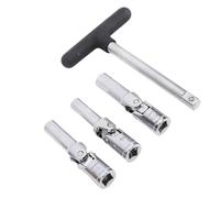 CFTGIW Bougie de Préchauffage Extracteur Kit Bougie de Préchauffage Outil de Retrait Bougie de Préchauffage Prise Ensemble avec Joint Universel T Bar pour la Réparation Automobile 8mm