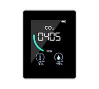 CFTGIW C o 2 Mètres, Détecteur de Dioxyde de Carbone Intérieur avec Trou de Dissipation Thermique à Induction Semi-Conductrice LCD Affiche la Température de Lecture en Temps Réel et Le Compteur