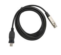 CFTGIW Câble Convertisseur de Microphone Câble Adaptateur USB vers XLR avec Carte Son pour l'enregistrement d'instruments de Musique Le karaoké Peut être enregistré à la Maison H Convertisseur de