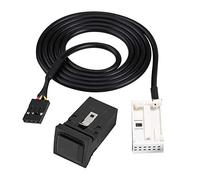 CFTGIW Câble de Commutateur de Prise d'Entrée Audio AUX USB de Voiture pour RCD310 /GTI/R MK5 MK6 5KD035724 Processus de Câble Facile Premium et Commutateur a Ceci Est une Entrée de Prise Audio