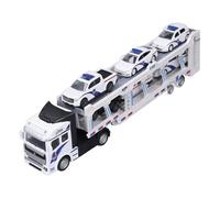 CFTGIW Camion Porteur de Voiture de Transport avec 6 Modèles de Voiture en Alliage, Jouet de Camion Porteur à 2 Couches pour l'intérieur et l'extérieur, fabriqué en Alliage de Résistances Que Nous