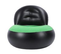 CFTGIW Canapé Gonflable PVC Flocage Ergonomique Confortable Intérieur Extérieur Air Canapé pour Salon Balcon Jardin Piscine Champagne Votre Angle de Prise Confortable ou Un [Ergonomique (Black)