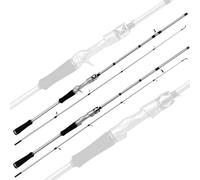 CFTGIW Canne à Pêche Casting de 1,8 M Canne à Pêche à Roulement Solide à au Leurre pour la Offre Une Meilleure Ergonomie à la Combinaison Adopter Une Fibre de Verre Plus Solide Le Baitcast (Canne à