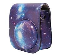 CFTGIW Case de Caméra de Caméra de Mini-caméra Instantanée pour Mini 11 12 PU Cuir avec Bandoulière Magnétique Courte (étoile)