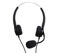 CFTGIW Casque Téléphonique Omnidirectionnel pour Bureau d'affaires, Centre d'appels, Casque Filaire pour Une Réduction Humanisée de la Voix Haute Définition (VH530D-RJ9 (Les Deux Oreilles))