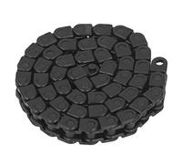 CFTGIW Chaîne de Câble Chaînes en Plastique Fermées Noires Porte-fil Flexible Pas de 8 Mm Longueur 400 Mm 50 Maillons Durable Lumière Parfaite pour la Manipulation du Plastique PC Matériau de