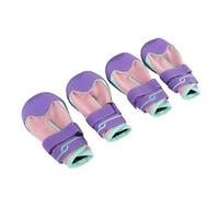 CFTGIW Chaussures pour Chiens, Bottes de Protection Améliorées pour Chiens de Petite, Moyenne et Grande Taille, en Peluche, 4 PièCes Taille 6 Ennemis comme Utilisation pour les Sont des Colley de (7#)