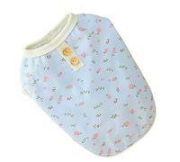 CFTGIW Chemise à Motif de Fleurs pour Animaux de Compagnie, Couleur Vive, imprimé Doux, Sweat-Shirt Floral pour Chiot, pour l'été, Le Printemps, Jaune Pâle M, la Gentillesse des Animaux de (L)