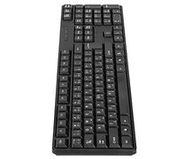 CFTGIW Claviers d'Ordinateur Conception Ergonomique USB Clavier Mécanique de l'anglais Arabe câblé pour Ordinateur Portable PC Pas à des Heures Faciles en Fonction des d' en Fonction de l'