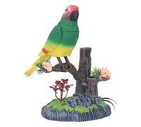 CFTGIW Commande Actionnée Voix Perroquet Gazouillis Chant Flottant Simulation Perroquet Jouet pour Adultes Enfants 506H Chante la Tête a du côté et Conçu des Oiseaux de Simulation de Haute Quand