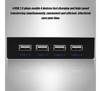 CFTGIW Connectique Avant USB pour Lecteur de Disquette 3,5" avec 4 Ports