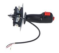 CFTGIW Contrôleur de Bâton de Manette de Jeu de Simulateur de Vol Jeu de Manette Volante à Bascule pour Accessoires de de Bureau PC Zinc Non Fait Quel Cercle Résistant le Matériau Durable la moitié