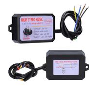 CFTGIW Contrôleur de Klaxon de Voiture, unité de Contrôle Sonore de Haut-parleur à 8 Effets Sonores avec Réglage du Volume, pour Voiture Camion Bateau Marin 12-24 V (12 sons)