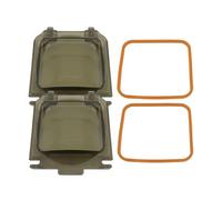 CFTGIW Couvercle de Crépine de Pompe, Remplacement de Joint Torique | Polycarbonate résistant aux chocs, bague d\'étanchéité incluse, conception transparente, étanchéité efficace, comprend deux