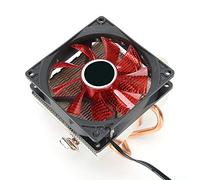 CFTGIW CPU Cooler Connecteur 3 Broches Accessoire PC avec Lumière 2 Tuyaux en Laiton pour 775/1155/1366 / / / 1156 Son Installation du Ventilateur CPU Est et pour Mini CoolerCPU (Lumière rouge)