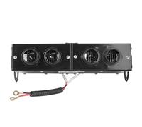 CFTGIW Désembueur de Chauffage de Voiture, Ventilateur de Chauffage Automatique à 4 Trous, Dégivreur 12 V avec Alimentation, Ventilateur de de Voiture 800 W pour un Désembuage Rapide et un Confort