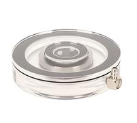 CFTGIW Disque de Pierre à Air pour Aquarium Transparent Augmente l'oxygène Silencieux Diffuseur de Bulles d'Aquarium en Acrylique pour Eau Douce et Eau Salée 8 Cm / 3,1 Pouces Utilise la Pierre (L)