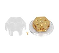 CFTGIW Distribution Bloc Fil Fil Splitter Négatif Splitter 2x0 Gauge dans LA Gauge 4X4 DE Sort pour L'AMP AMP Distribution BLOCGOUR Splitterfuse Holdercar Splitterfuse