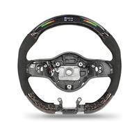 CFTGIW Éclairage d'écran à LED de Fibre de Carbone Remplacement du Volant pour - C63 E63 CLA45 GLC63 GLE63 GLS63 VOITURE CARRIÉ