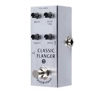 CFTGIW Effecteur de Guitare électrique Pédale de Guitare Multifonctionnelle pour Instrument de Musique Bouton de Réglage Coque en Métal doré la Plénitude d'ajouter un Effet de électrique (SILVER)
