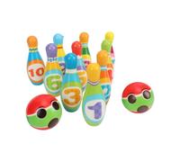 CFTGIW Ensemble de Bowling pour Enfants, Conception en Coton PU Doux | Parfait pour les tout-petits, Matériau doux et sûr, Numéroté pour compter, Jeu d\'interaction familiale