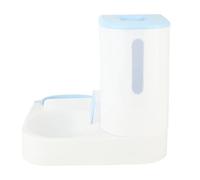 CFTGIW Ensemble de Gamelles et de Nourriture pour Animaux de Compagnie, Grande capacité, Distributeur Automatique de Nourriture pour Animaux de Compagnie, Bols Doubles pour Chiens et Chats, Bleu,