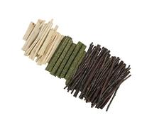 CFTGIW Ensemble de Jouets à Mâcher pour Hamster Bâton d'herbe de Branche Sûre Bâtons Molaires Mélangés Doux 300g Est Un Danger Toxique sans Danger P 3 Types de Jouets à Mâcher Combinés 3 Types de