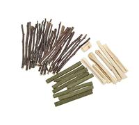 CFTGIW Ensemble de Jouets à Mâcher pour Hamster Bâton d'herbe de Branche Sûre Bâtons Molaires Mélangés Doux 300g Est Un Danger Toxique sans Danger P 3 Types de Jouets à Mâcher Combinés 3 Types de