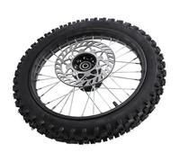 CFTGIW Ensemble de Roues Avant de Vélo de 14 Pouces de 14 Pouces 60/100 2,5 14 Tube Intérieur de Pneu 12 Mm Essieu avec Rotor de Frein pour 125 140 150 160 ML