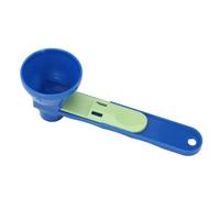 CFTGIW Entonnoir à Cuillère Coulissante et Cuillère de Cuisine pour Sucre, Sel, café en Poudre, qualité Bleue, Ce Scoo en Plastique Brillant, Entonnoir à à café, à Poudre de, sans Déversement,