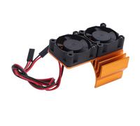 CFTGIW ESC Refroidissement Ventilateur et Ventilateur de Moteur Ensemble de en Plastique en Aluminium pour SLASH 4x4 pour Stampede 4x4 pour Rustler pour Hoss pour Velineon VXL 3S 5V Blue Est avec