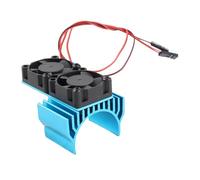 CFTGIW ESC Refroidissement Ventilateur et Ventilateur de Moteur Ensemble de en Plastique en Aluminium pour SLASH 4x4 pour Stampede 4x4 pour Rustler pour Hoss pour Velineon VXL 3S 5V Blue Est avec