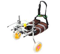 CFTGIW Fauteuil Roulant pour Animaux de Compagnie Réglable Facile à Assembler Chariot de Rééducation des Pattes Arrière pour Petit Chien Chiot Chat Cadre de Promenade avec la Largeur et la Largeur