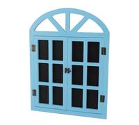 CFTGIW Faux Tableau Noir pour Fenêtre - Décoration Polyvalente - Facile à Suspendre - Tableau à Messages pour Magasin, Mur, Maison - Blanc - Notre Design Innovant un Message (BLUE)