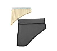 CFTGIW Flûte de Pan 18 Tuyaux, Flûte de Pan Tuyaux de avec Embout, Instrument à Vent pour étudiants Débutants avec Sac de Transport testé et 2 Flûtes de MouthpiFlûte de 18 TuyauxPanpipesPan