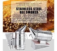 CFTGIW Fumeur d'abeille avec Planche de Chaleur en Fer d'équipement Apiculteur de Protection Protectrice Apérisse Smokerbee Smokerbee SmokerbeeHive Keeping Smokerirau Bee Smoker